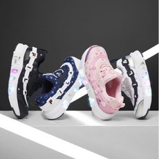 휠라키즈 3RM01298 휠라꾸미 라이트 불빛나는 운동화 5컬러 220사이즈 추가
