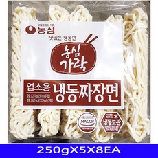 냉동짜장면 냉동식품 분식재료 농심 250gX5X8EA, 1