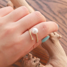 레이어드진주반지