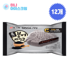 빙그레 흑임자붕어싸만코 12개, 150ml