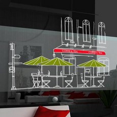 유럽카페거리시트지