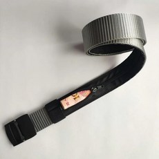 야외 여행 다기능 나일론 캔버스 벨트 지퍼 지갑 돈 숨기기 전술, 120cm, 3.그레이