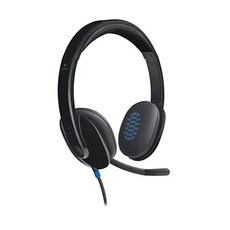 Logitech H540 Wired Headset Stereo Headphone with Noise-Cancelling Microphone USB On-Ear Controls, H540 - With On-ear controls
