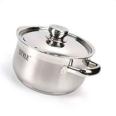 인덕션 겸용 삼중바닥 스텐 양수 냄비 22cm 국탕 찌개 샤브샤브 주방 용품 CN572, 1개
