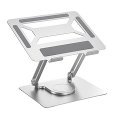 노트북 거치대 회전형 360도 쿨링 거치 프리로테이션 접이식 높이 조절