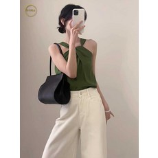 넥 여성 달디본 비 리린 반팔 면 슬림핏 티셔츠
