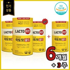 락토핏생유산균골드 종근당 건강 락토핏 생 유산균 골드 LACTO FIT 프로바이오틱스 분말 스틱, 4개, 100g