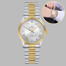 인포벨 탠디 다이아몬드 남성 메탈 손목 시계 TS-303 GOLD RG