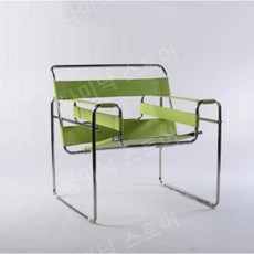 바실리 의자 디자이너 역할을합니다 소파 의자 골동품 스타일 캐주얼 연구 거실 스테인레스 스틸 안장 가죽, 녹색 안장 피부