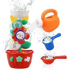 GOODLOGO Flower Bath Toys Bathtub Toys for Toddlers Babies Kids 2 3 4 Year Old Girls Boys Gifts wit, One Color_One Size, 상세 설명 참조0, 상세 설명 참조0