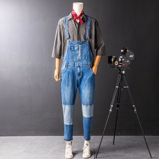 남자반팔청점프수트