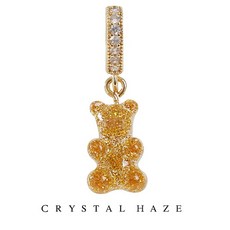 크리스탈 헤이즈 Pave Notalgia Bear Pendant - 24K (PCT-24K)