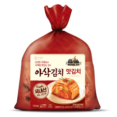 아워홈 아삭김치 포기김치 1.6kg, 없음, 1입