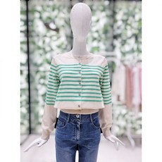 듀엘 DEWL 스트라이프 가디건 L241KSL005