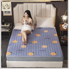 침대패드 사계절 통용 미끄럼방지 침대매트 물세탁가능 매트리스 세탁가능 다다미 싱글더블 접이식 기숙사 요커버, C08-180*220cm