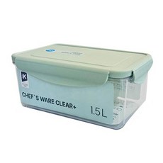 냉장고반찬통 플라스틱 모던밀폐용기 (1.5L/직사각) 냉장고정리용기 냉장고용기 진공밀폐용기 야채보관용기 밥보관용기, 1개