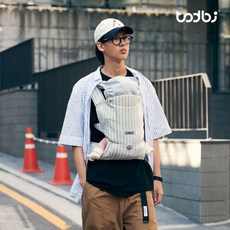 [토드비] 롤롤 다이얼 베이비 캐리어 아기띠 블루 스트라이프, 색상:블루 스트라이프