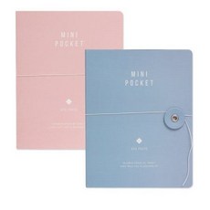 데얼스 4 x 6 미니 포켓앨범 2p, 핑크, 블루, 20매