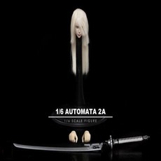 피첸1/6소품TF02 1/6 NieR:Automata A2 여성용 헤드 스컬 프트 TBL 피규어 바디 용, 01 옐로우_01 CHINA