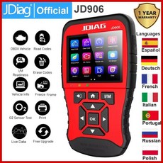 JDiag JD906 OBD2 스캐너 전체 엔진 모드 진단 도구 O2 센서, CN_One