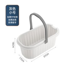 세차양동이 세차통 다기능 플라스틱 16L 낚시 실리콘 글로스브로버킷 캠핑용 걸레 가정, 그레이 스몰