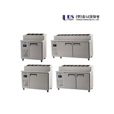 유니크대성 업소용 테이블냉장고 샐러드 토핑 냉장고, 선택10. 스텐1200-아날로그, 상세 참조