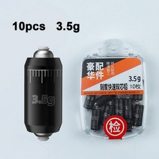 체중계 싱커 코어 캐스팅 드롭 듀얼 5g 싱킹 낚시 세트당 10 스무스 0g, 3.5g, 1개