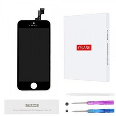 YPLANG For iPhone SE / 5S 수리 용 교체 용 LCD 화면 교체 수리 교체 용 LCD 전면 패널 터치 패널 액정 패널 앞 유리, 단일상품, 단일상품