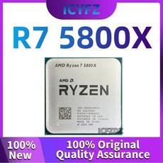 AMD Ryzen 7 5800X R7 3.8 GHz 8 코어 16 스레드 CPU 프로세서 7NM L3 32M 100 000000063 소켓 AM4, 01 R7 5800X - 라이젠5800x