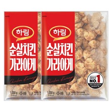 하림 순살치킨 가라아게, 1kg, 2개