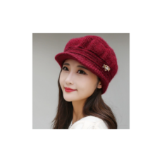행복의 할머니 엄마 겨울 모자 중년여성 모자 70대 80대