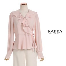 KARRA COLLEC 라피앙프릴블라우스_KB0SBL023A