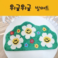 [위글위글] 욕실 주방 미끄럼방지 발매트 푹신한 빨아쓰는 매트 - 포레스트, 1개