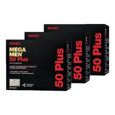 GNC [3개 SET] 메가맨 50 플러스 비타팩 30팩 Mega Men Vitapak 30, 3개