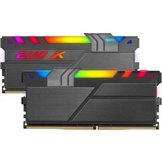 GeIL EVO X Two RGB RAM DDR4 3200 Mhz (PC4-25600) 16GB (8GB x 2) Desktop Gaming Memory Module (Black)-B085L34F88, 8GB x 2one size