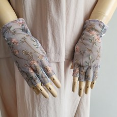 여자꽃레이스반장갑