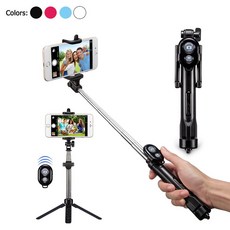 2018 삼각대 monopod selfie 스틱 블루투스 버튼 pau de palo selfiestick for iphone x xr xs max 6 7 8 plus android stick, 1개(A3), WHITE(A3), 단일(A3)