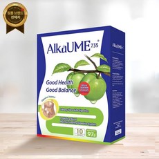 AlkaUme 7.35 알카우메 우메보시 자두 천연 보충제 부드러운 비타민, 1개, 97g