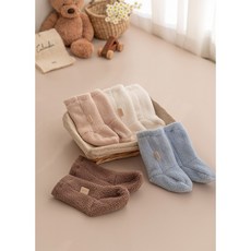 아리베베 풋워머 신생아 발토시 수면양말 1+1 추가할인, 아이보리+모카브라운