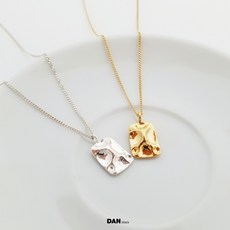 스톤헨지화이트골드목걸이