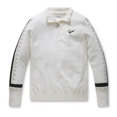 잭니클라우스 여성 스터드 방풍 울 스웨터 LWWAW21061IVX