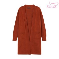 수스 트임 니트 롱가디건 OR