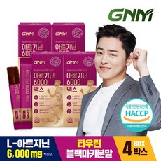 GNM 아르기닌 6000 맥스 타우린 비타민C 4박스, 단품