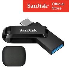 샌디스크 울트라 듀얼 고 C타입 USB 3.1 SDDDC3 블랙 / USB 보관 케이스, 128GB