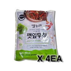 100box만 한정특가세일 [반찬단지] 깻잎무침 4kg * 4, 4개