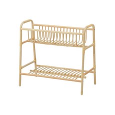 이케아 부스크보 천연라탄 소재로 만든 핸드메이드 화분 정리대 선반 스탠드 모음, 60 cm