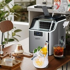 업소용 가정용제빙기 기숙사 식당 카페 소형 얼음제조기, 얼음트레이 30개 35kg(수동 물 첨가)