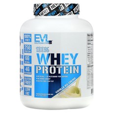 EVLution Nutrition 100% 유청 단백질 바닐라 아이스크림 맛 2.268kg(5lb), 2.268kg, 1개