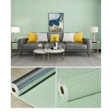 CNTCSM 개 벽지 풀없이 붙이는 스티커 접착식 곰팡이방지 단열폼, 50cmx280cm × 녹색파란색 × 3개
