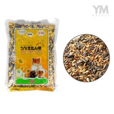 TL 햄스터 다람쥐 기니피그 혼합사료 600G 다람쥐먹이, 1개
